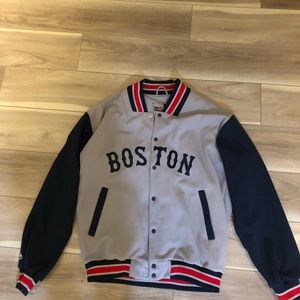 Boston Red Sex collared bottom down windbreaker